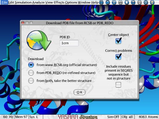 PDB_REDO in YASARA